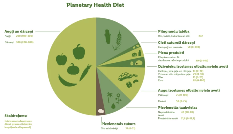 Planetary Health diet skaidrojums