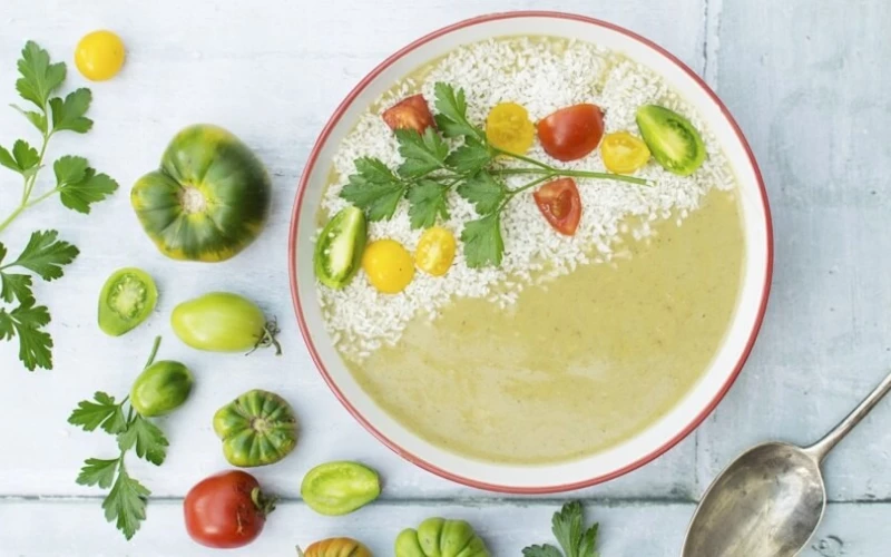 Zaļo tomātu krēmzupa