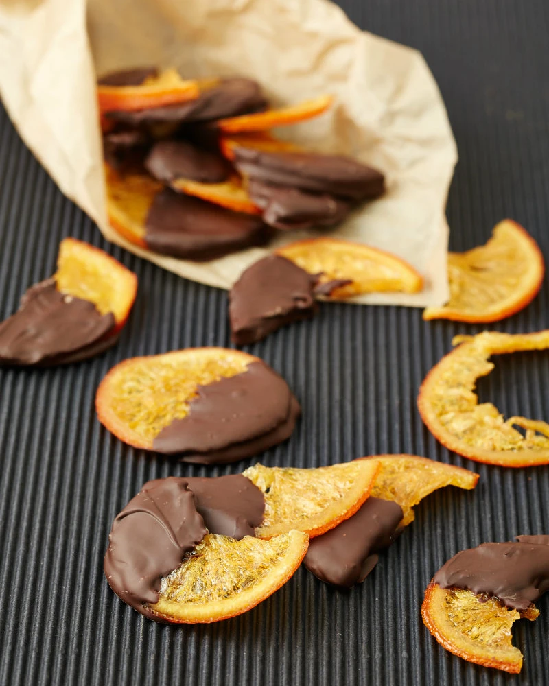 Šokolādē glazēti apelsīnu kraukšķi