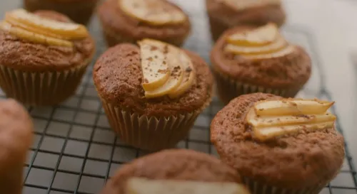 Ābolu-banānu mafini