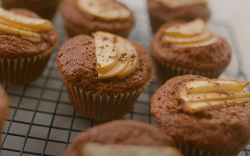 Ābolu-banānu mafini