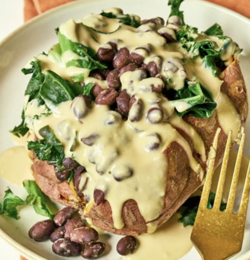 Pildīts saldais kartupelis