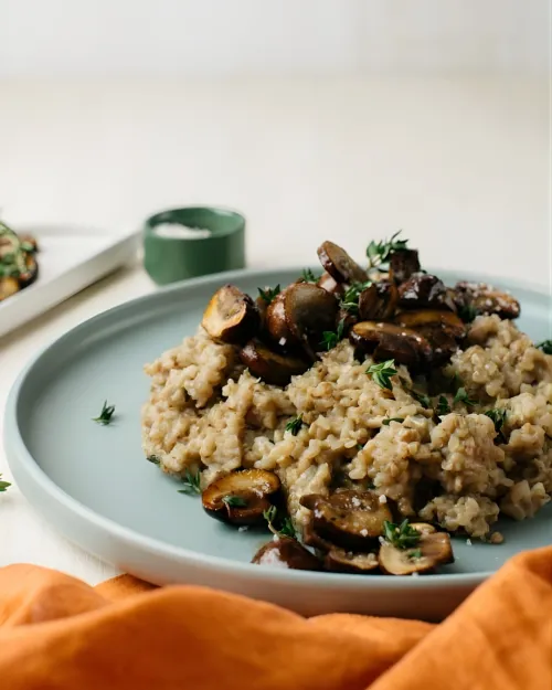 Griķu risoto ar sēnēm