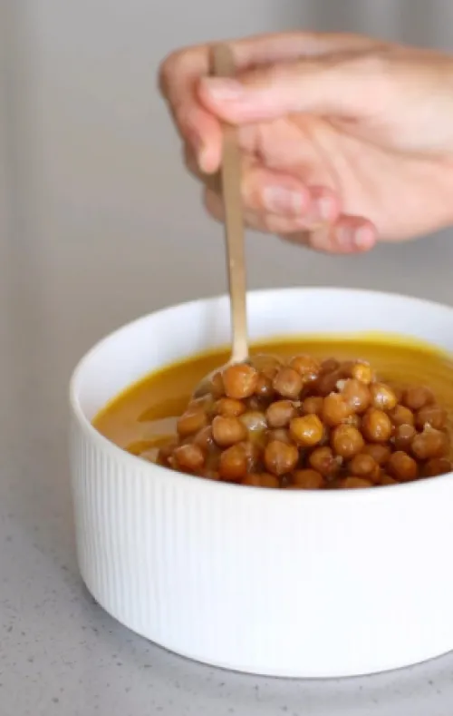 Ķirbju-lēcu krēmzupa