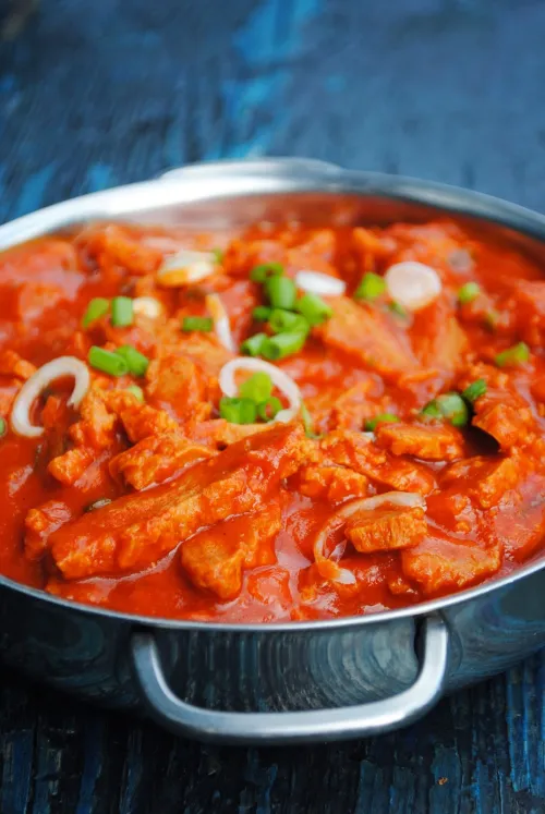 Sojas šķēlītes tomātu mērcē