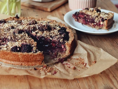 Ogu un auzu pārslu tarte