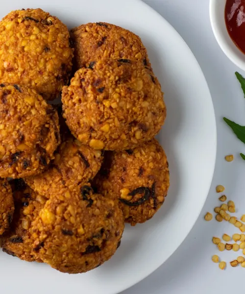 Fritēti lēcu plācenīši