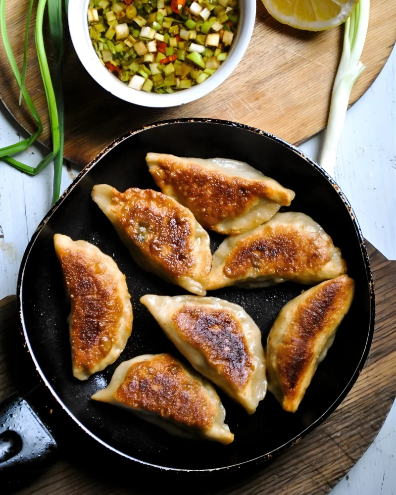 Sēņu-spinātu pelmeņi