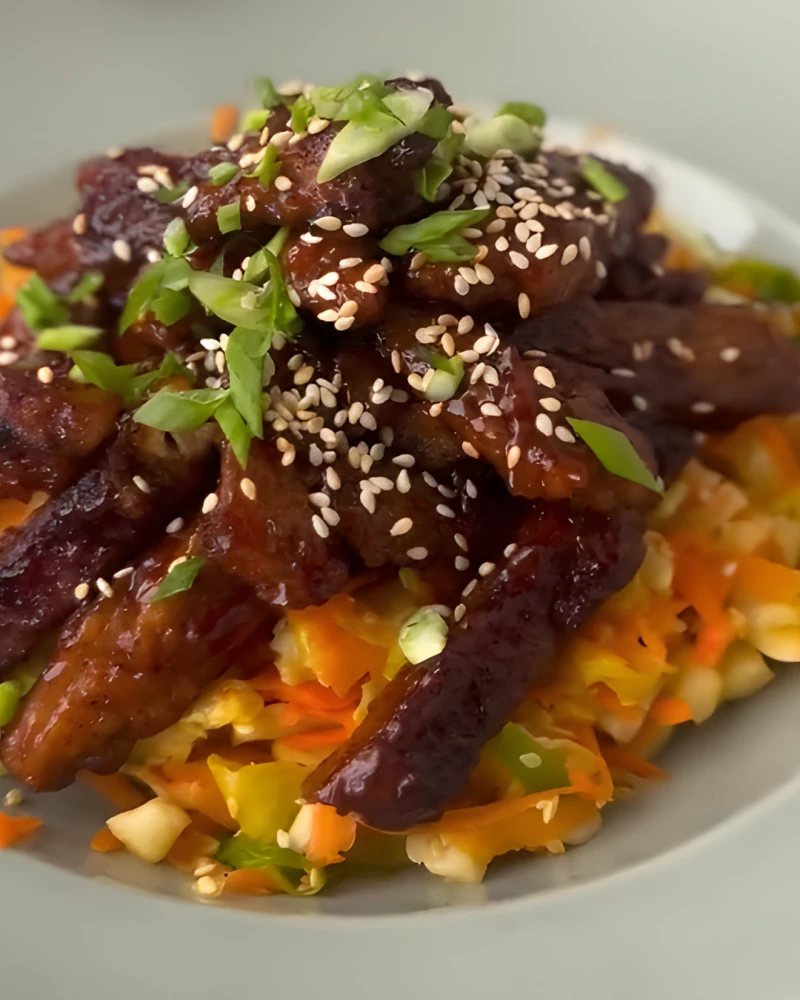 Sojas gabaliņi BBQ mērcē