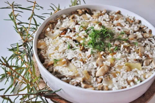 Bērzlapes ar rīsiem