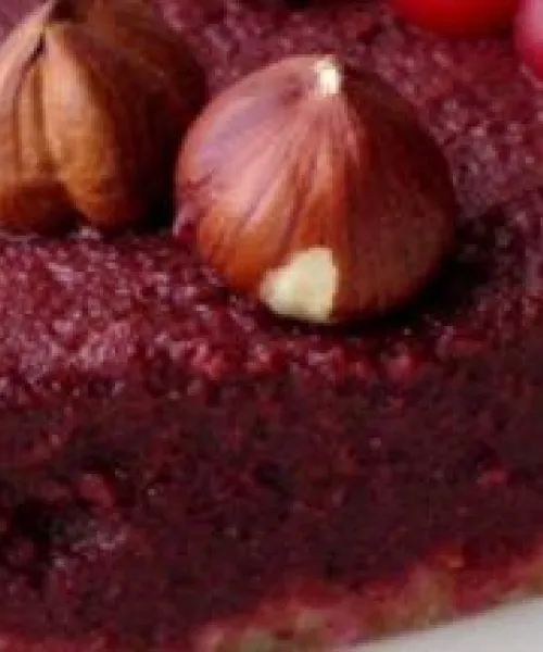 Biešu-šokolādes tarte