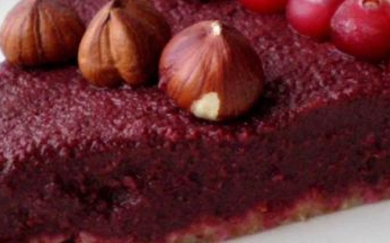 Biešu-šokolādes tarte