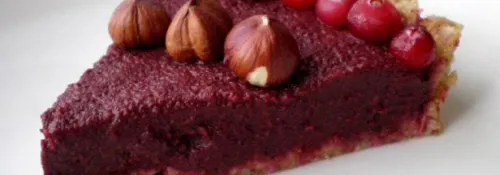 Biešu-šokolādes tarte