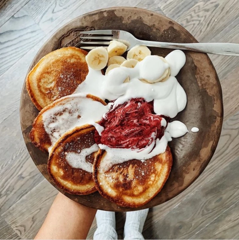 Pankūkas ar kokosa krēmu