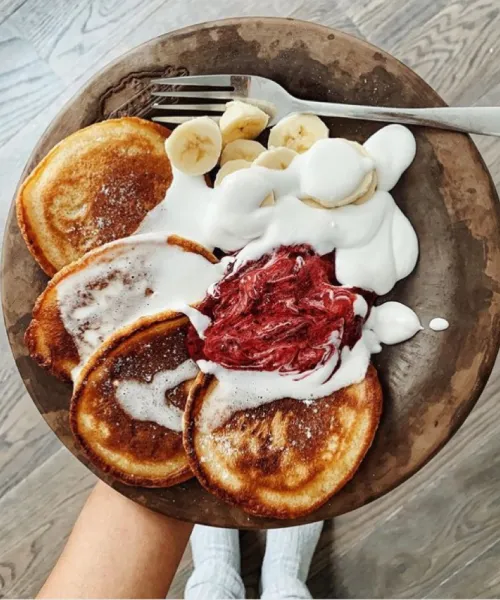 Pankūkas ar kokosa krēmu