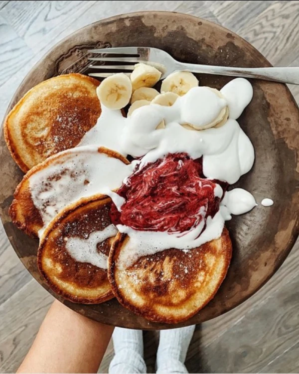 Pankūkas ar kokosa krēmu
