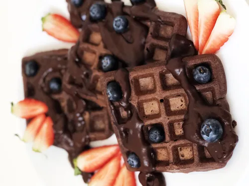 Bezglutēna šokolādes vafeles