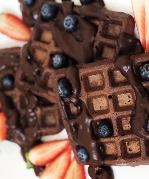 Bezglutēna šokolādes vafeles